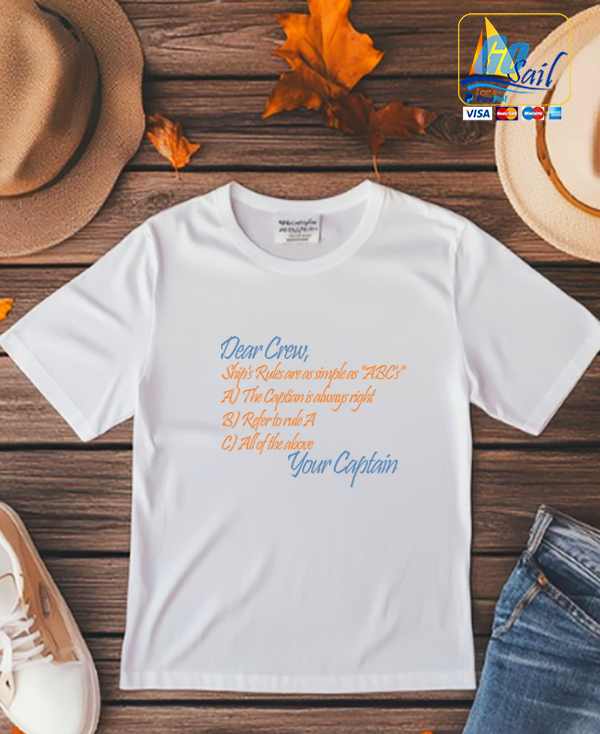 "DEAR CREW ABC'S" Unisex GoSailTee Shirt