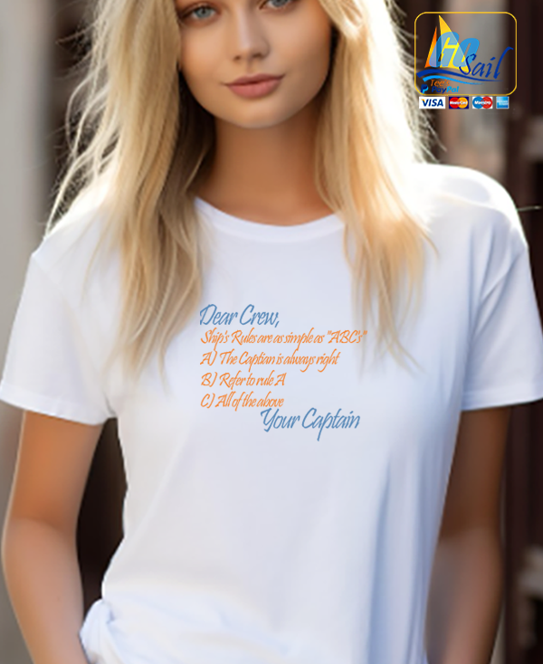 "DEAR CREW ABC'S" Unisex GoSailTee Shirt