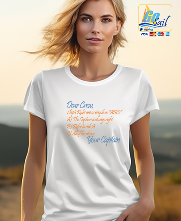 "DEAR CREW ABC'S" Unisex GoSailTee Shirt
