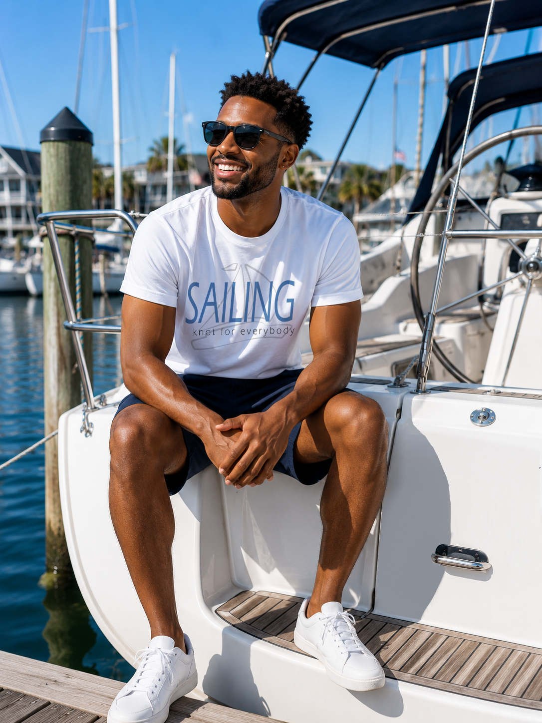 "SAILING KNOT FOR EVERYBODY" Unisex GoSailTee Shirt