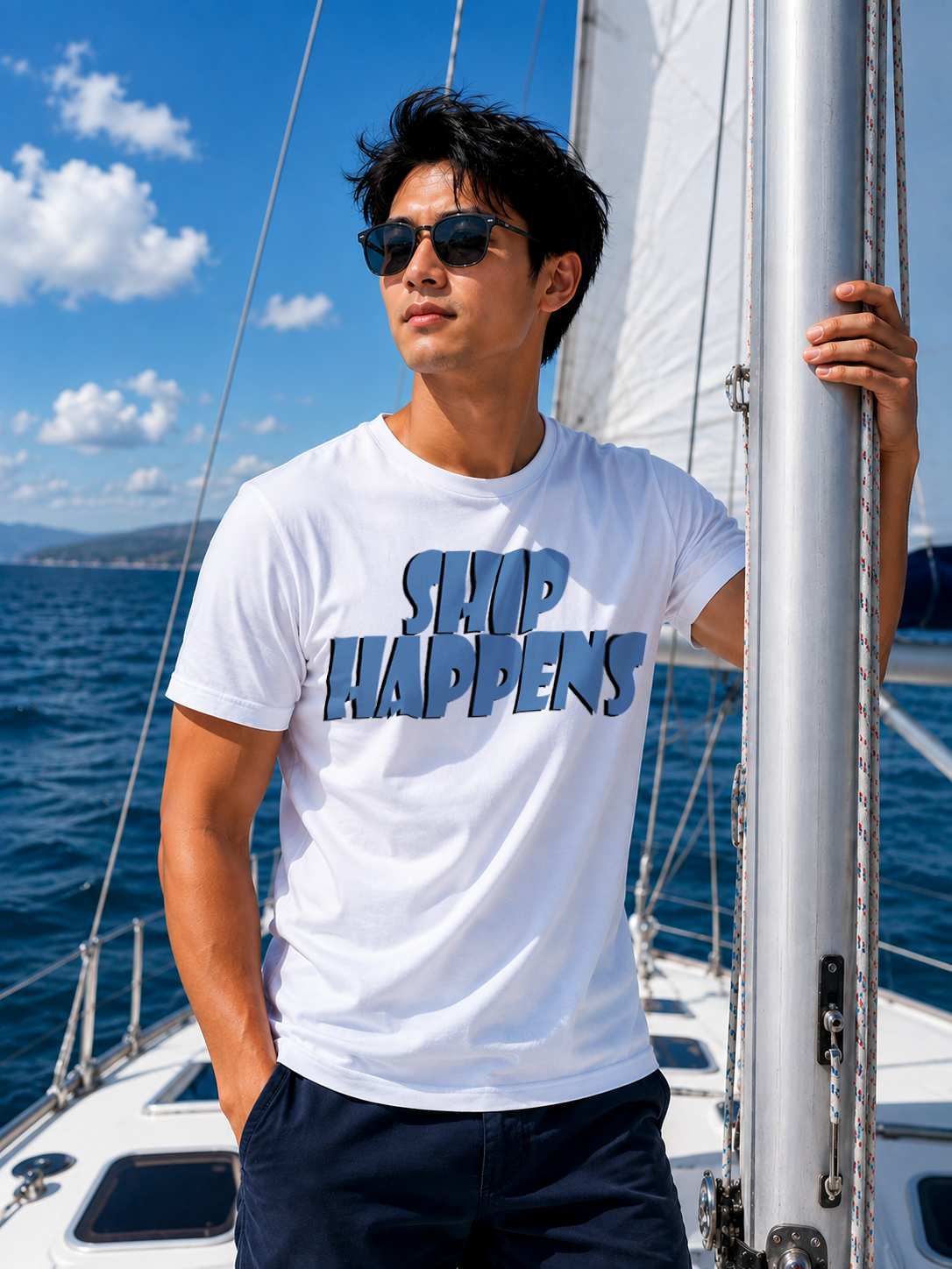 "SHIP HAPPENS" Unisex GoSailTee Shirt