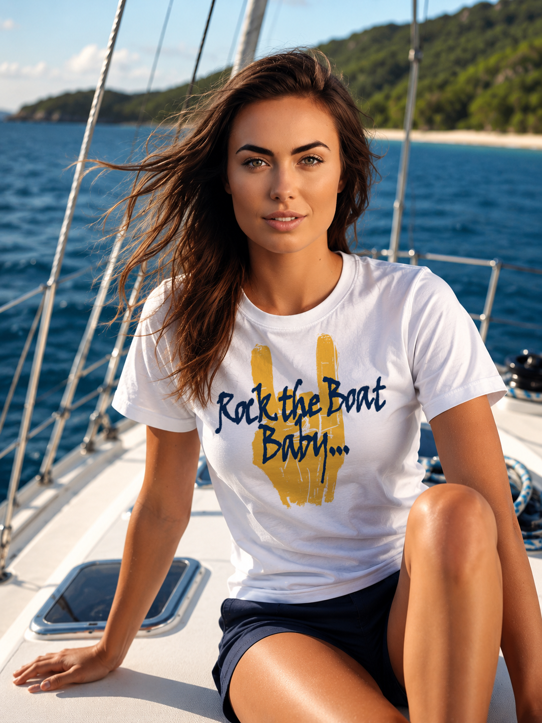 "ROCK THE BOAT BABY" Unisex GoSailTee Shirt