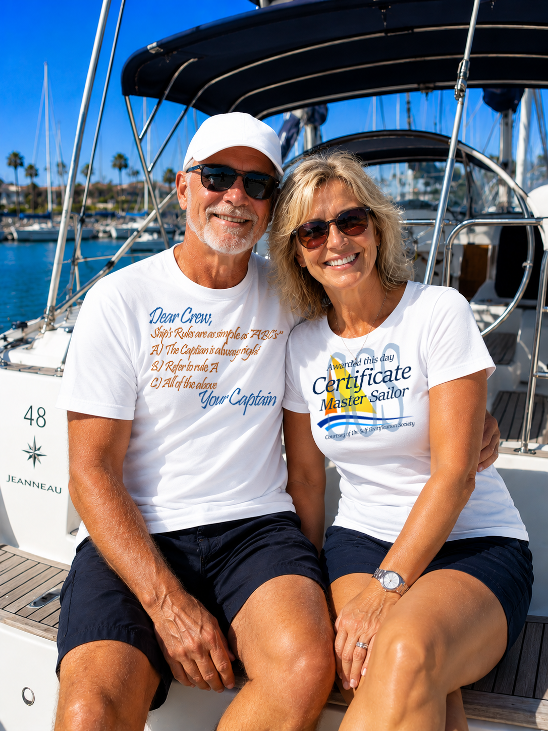 "MASTER SAILOR CERTIFICATE" Unisex GoSailTee Shirt