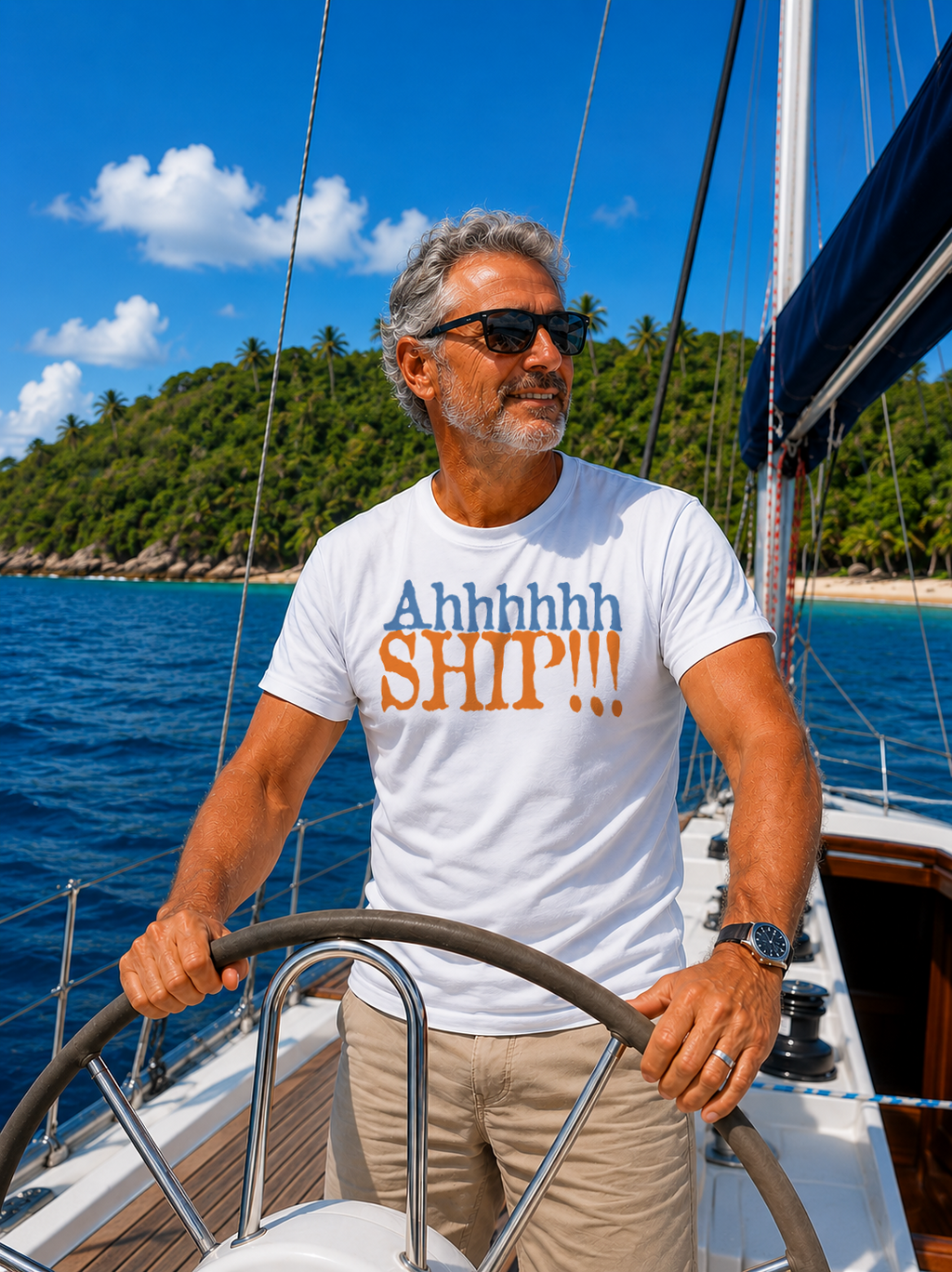 "AHHHHHH SHIP" Unisex GoSailTee Shirt