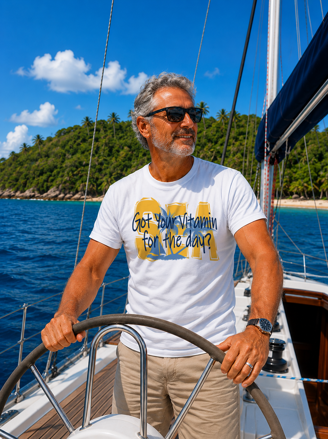 "VITAMIN SEA" Unisex GoSailTee Shirt