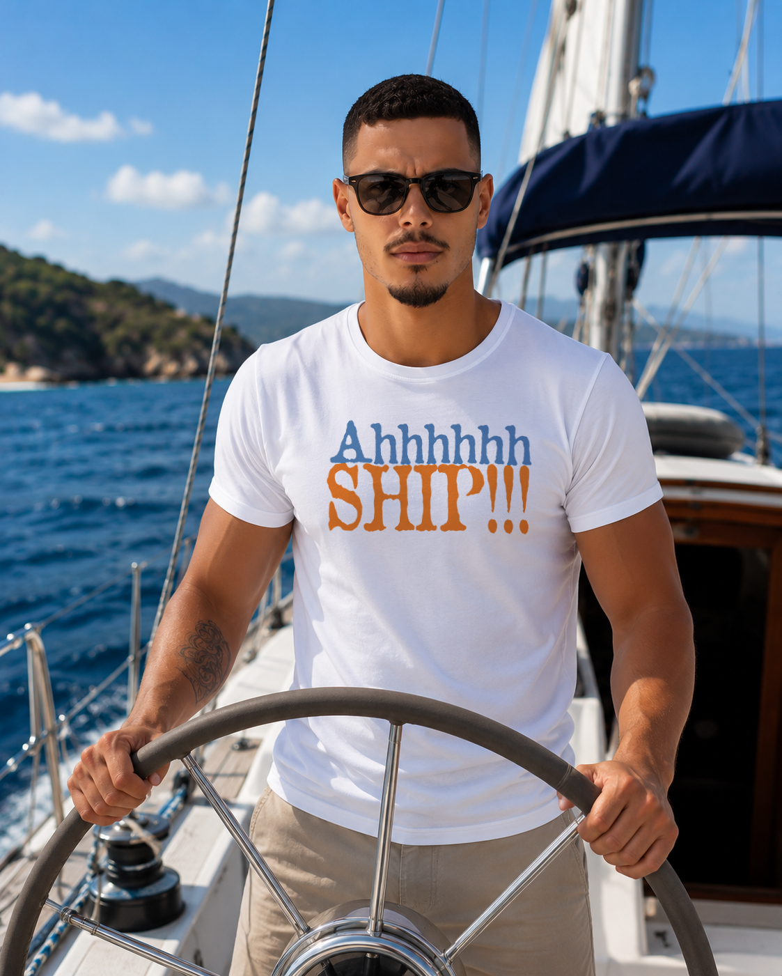 "AHHHHHH SHIP" Unisex GoSailTee Shirt