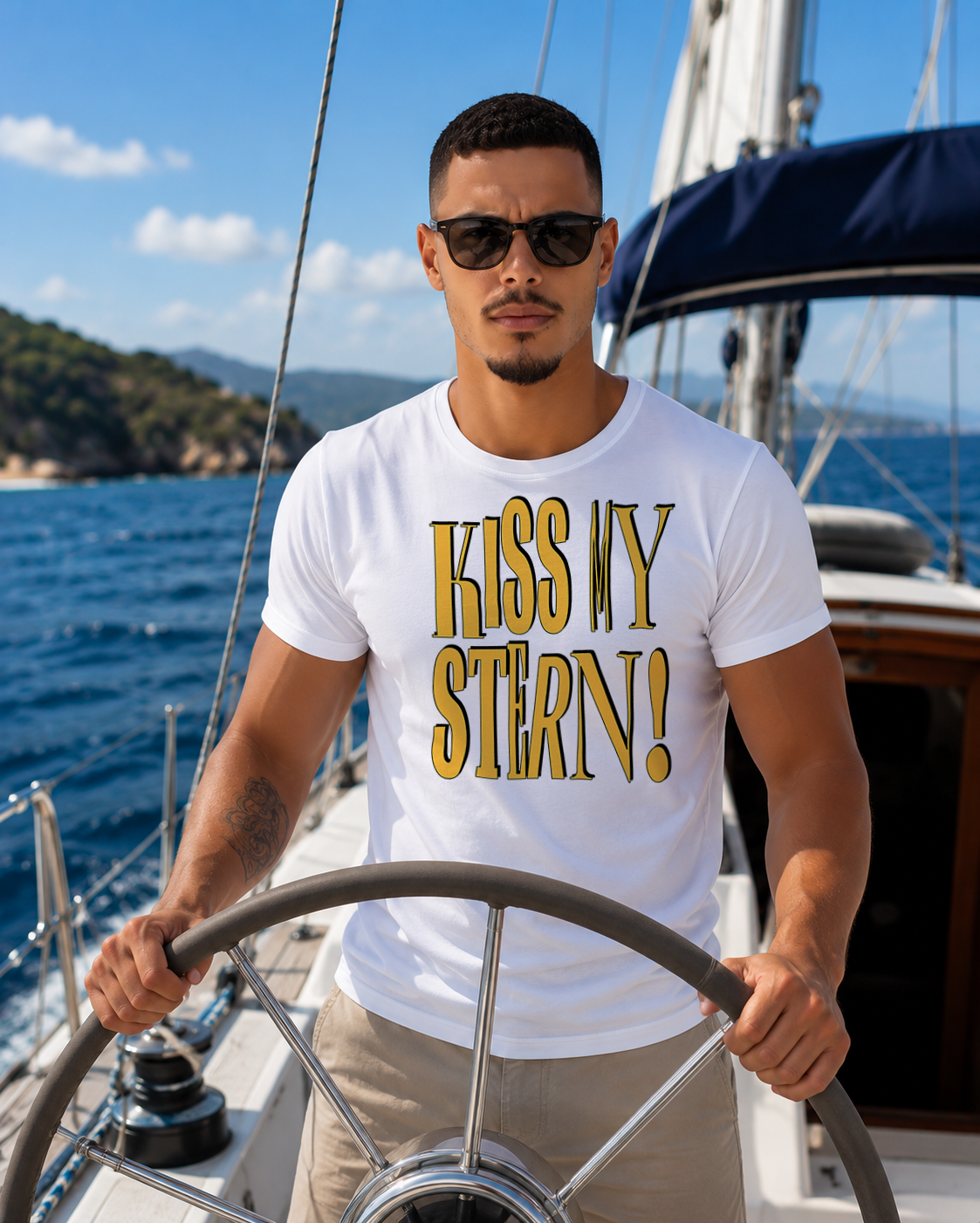 "KISS MY STERN" Unisex GoSailTee Shirt