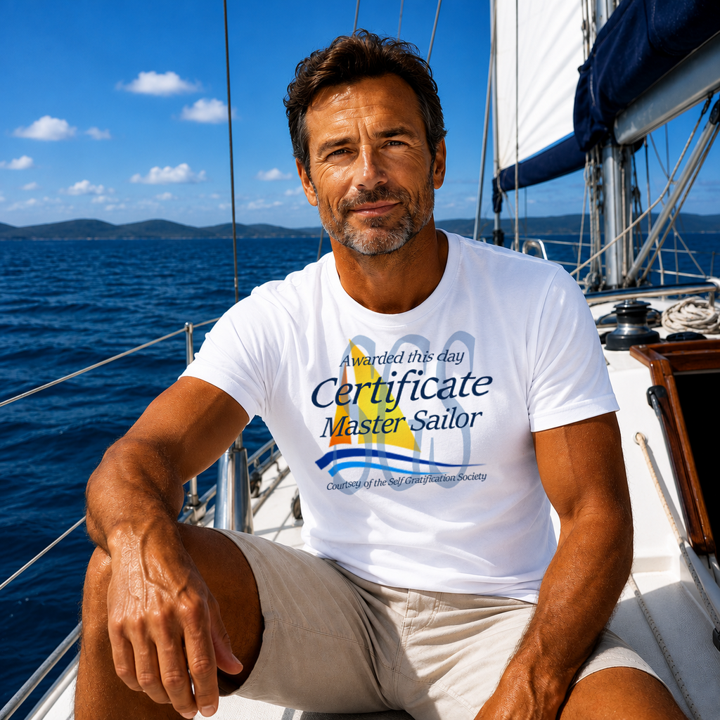 "MASTER SAILOR CERTIFICATE" Unisex GoSailTee Shirt