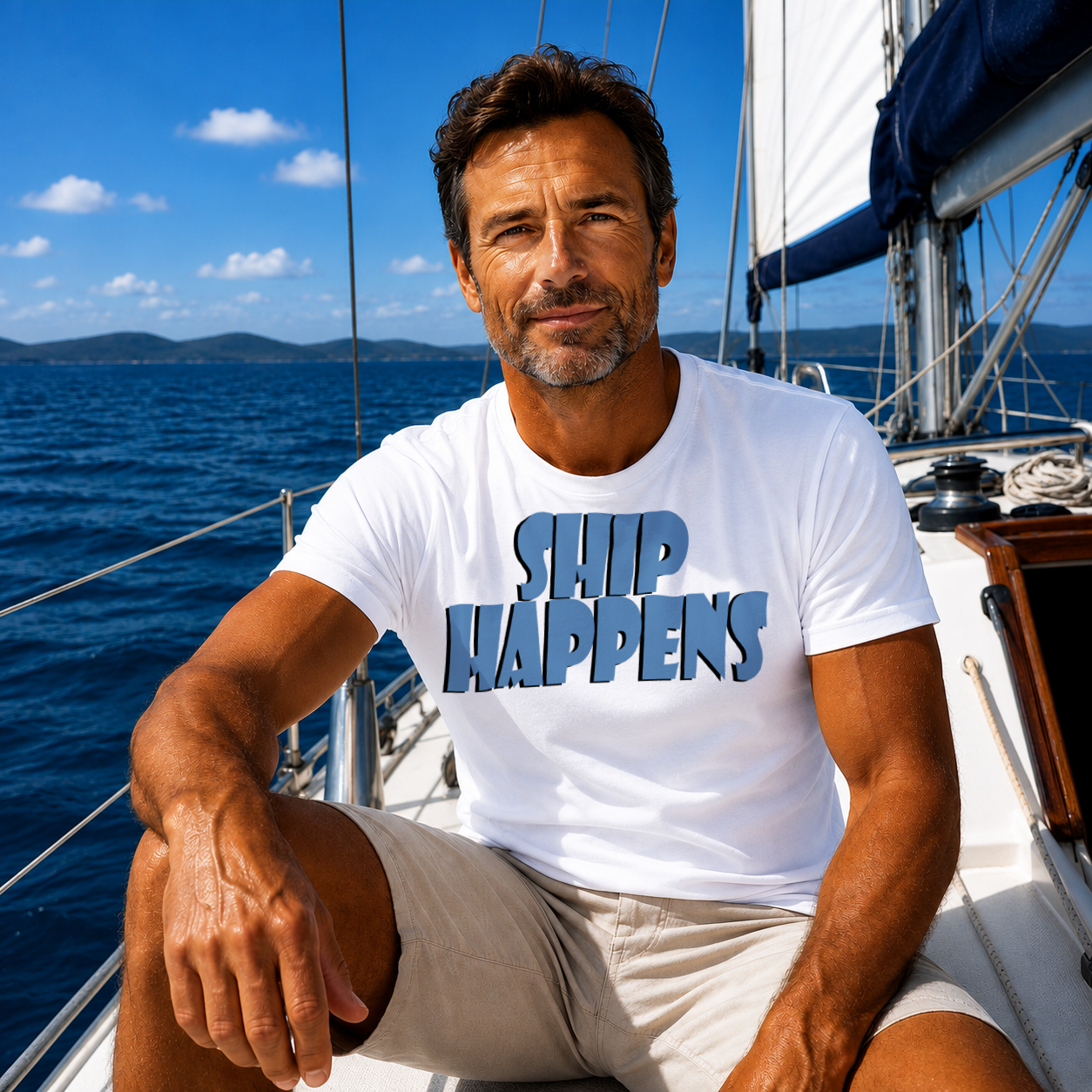 "SHIP HAPPENS" Unisex GoSailTee Shirt