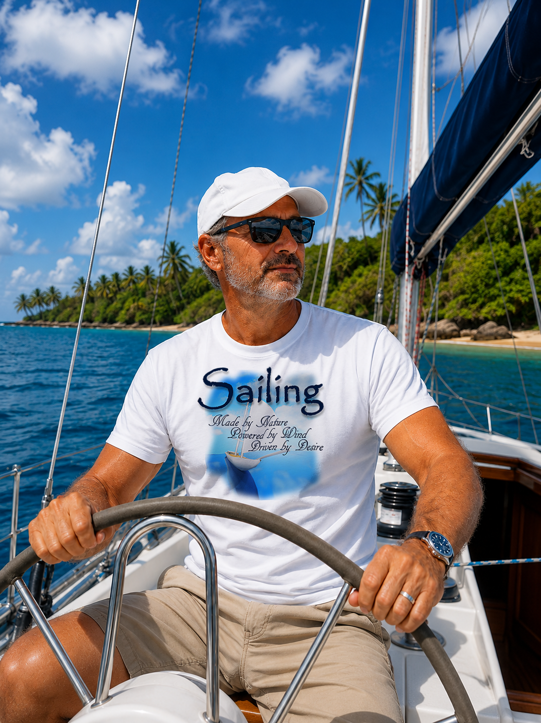 "MADE BY NATURE" Unisex GoSailTee Shirt