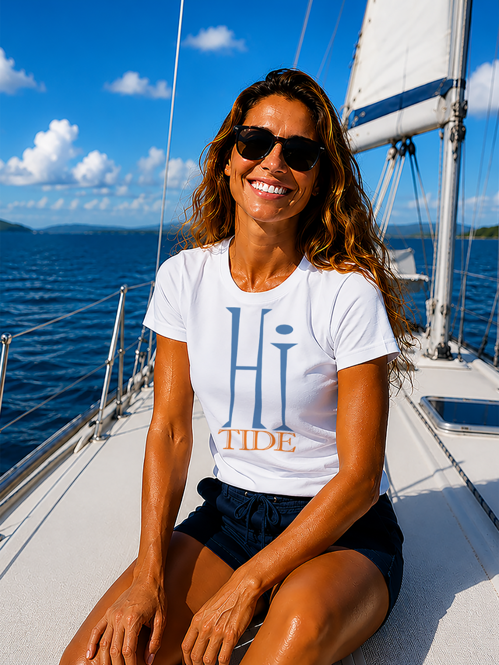 "HI TIDE" Unisex  GoSailTee Shirt
