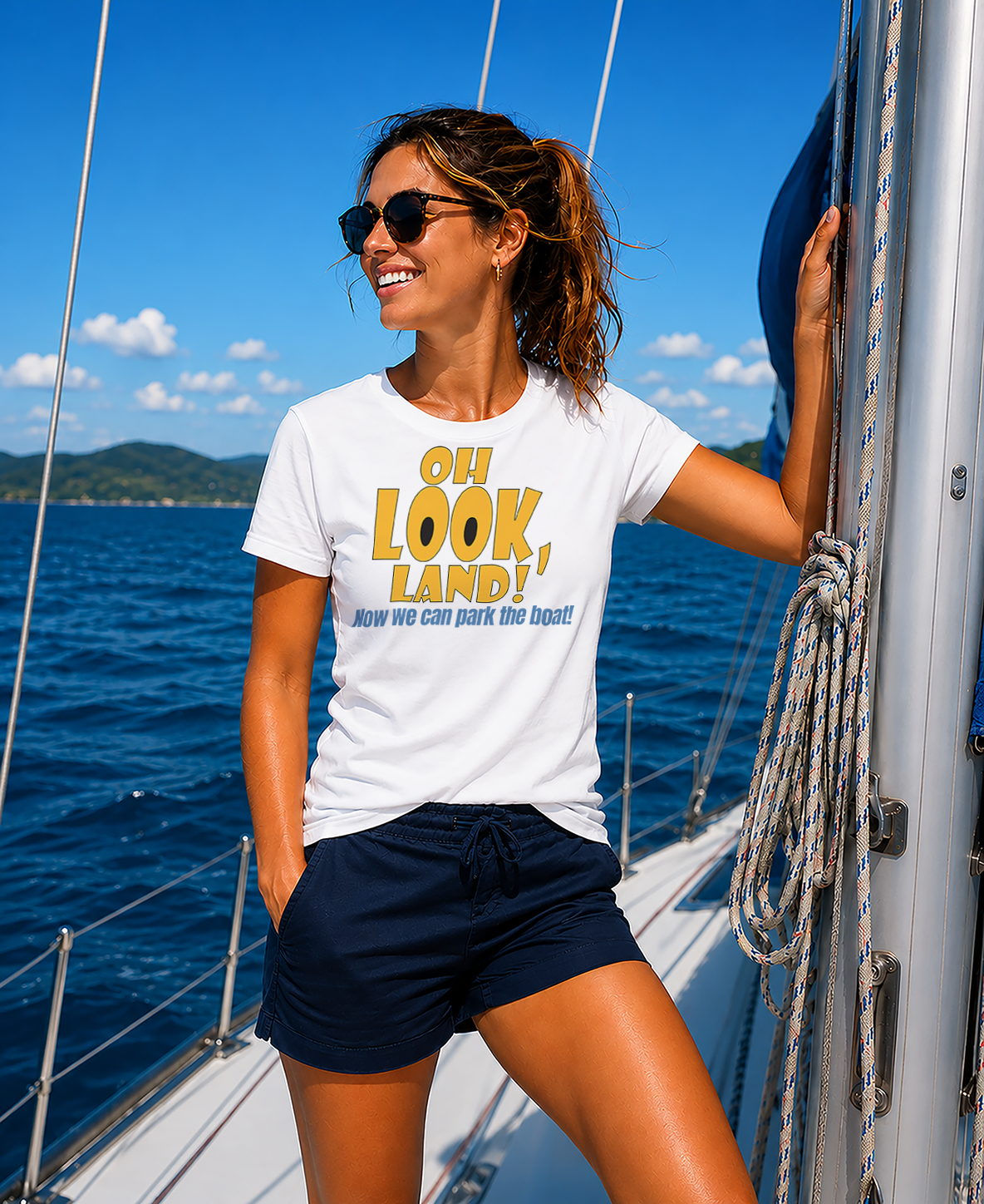 "OH LOOK LAND" Unisex GoSailTee Shirt